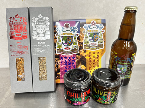 『天栄マカ』を使った天栄村オリジナルマカ商品